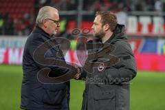 3. Liga - FC Ingolstadt 04 - 1860 München - Vorsitzender des Vorstandes Peter Jackwerth (FCI) mit Technischer Direktor Florian Zehe