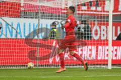 3. Fußball-Liga - Saison 2019/2020 - FC Ingolstadt 04 - Carl Zeiss Jena - Der 3:0 Führungstreffer durch Dennis Eckert Ayensa (#7,FCI)  - Stefan Kutschke (#30,FCI)  - jubel - Foto: Meyer Jürgen