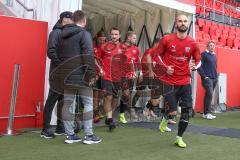 3. Fußball-Liga - Saison 2019/2020 - FC Ingolstadt 04 -  Preußen Münster - Nico Antonitsch (#5,FCI)  - Peter Kurzweg (#16,FCI)  - Foto: Meyer Jürgen