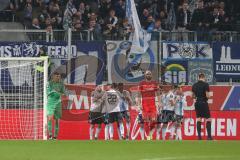 3. Liga - FC Ingolstadt 04 - 1860 München - Tor für 1860 1:1 Ausgleich, links Torwart Fabijan Buntic (24, FCI) schreit