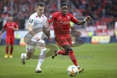 Im Bild: Frederic Ananou (#2 FC Ingolstadt)

Fussball - 3. Bundesliga - Ingolstadt - Saison 2019/2020 - FC Ingolstadt 04 - M1. FC Kaiserlautern - 01.02.2020 -  Foto: Ralf Lüger