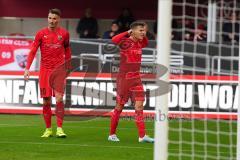 3. Liga - Fußball - FC Ingolstadt 04 - FSV Zwickau - Tor Jubel Dennis Eckert Ayensa (7, FCI) Stefan Kutschke (30, FCI)