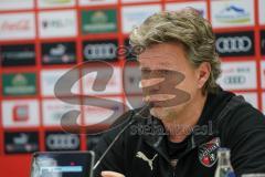 3. Liga - FC Ingolstadt 04 - KFC Uerdingen 05 - Pressekonferenz nach dem Spiel, Cheftrainer Jeff Saibene (FCI)