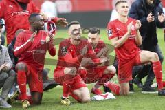 Im Bild: Agyemang Diawusie (#11 FC Ingolstadt) Fatih Kaya (#9 FC Ingolstadt) und Filip Bilbija (#35 FC Ingolstadt)

Fussball - 3. Bundesliga - Ingolstadt - Saison 2019/2020 - FC Ingolstadt 04 - M1. FC Kaiserlautern - 01.02.2020 -  Foto: Ralf Lüger