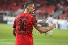 3. Liga - Fußball - FC Ingolstadt 04 - Hansa Rostock - Stefan Kutschke (30, FCI) vor dem Elfmeter, Schuß Tor Jubel