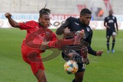 3. Liga - FC Ingolstadt 04 - KFC Uerdingen 05 - Caniggia Ginola Elva (14, FCI) Evina Franck (KFC 18)