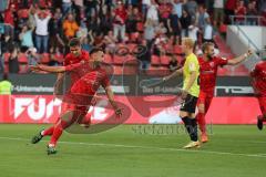 3. Liga - Fußball - FC Ingolstadt 04 - Würzburger Kickers - Tor Fatih Kaya (9, FCI), 1:0 Jubel, Maximilian Beister (10, FCI) Maximilian Thalhammer (18, FCI)