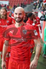 3. Fußball-Liga - Saison 2019/2020 - FC Ingolstadt 04 - 1.FC Kaiserslautern - Die Spieler bedanken sich bei den Fans -Nico Antonitsch (#5,FCI) - Foto: Meyer Jürgen