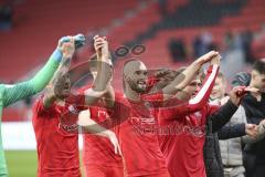 Im Bild: Nico Antonitsch (#5 FC Ingolstadt) und Dennis Ayensa Eckert (#7 FC Ingolstadt)

Fussball - 3. Bundesliga - Ingolstadt - Saison 2019/2020 - FC Ingolstadt 04 - M1. FC Kaiserlautern - 01.02.2020 -  Foto: Ralf Lüger