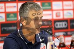3. Liga - Fußball - FC Ingolstadt 04 - Hansa Rostock - Pressekonferenz nach dem Spiel Cheftrainer Jens Härtel (Rostock)