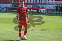 3. Fußball-Liga - Saison 2019/2020 - FC Ingolstadt 04 - Hallescher FC - Fatih Kaya (#9,FCI)  - beim warm machen - Foto: Meyer Jürgen