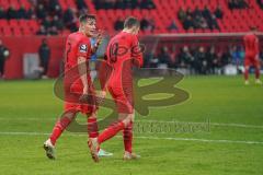 3. Liga - FC Ingolstadt 04 - Carl Zeiss Jena - Tor Jubel Dennis Eckert Ayensa (7, FCI) Marcel Gaus (19, FCI)