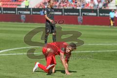 3. Fußball-Liga - Saison 2019/2020 - FC Ingolstadt 04 - Hallescher FC - Dennis Eckert Ayensa (#7,FCI)  schiesst den 2:3 Anschlusstreffer - jubel - Foto: Meyer Jürgen