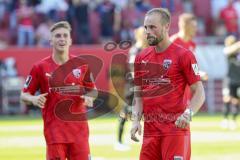 Im Bild: Tor durch Maximilian Beister (#10 FC Ingolstadt) - Patrick Sussek (#37 FC Ingolstadt) jubelt im Hintergrund

Fussball - 3. Bundesliga - Ingolstadt - Saison 2019/2020 - FC Ingolstadt 04 - Hallescher FC - 15.09.2019 -  Foto: Ralf Lüger