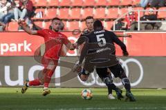 3. Liga - FC Ingolstadt 04 - KFC Uerdingen 05 - Fatih Kaya (9, FCI) Adam Matuschyk (KFC 31) Lukimya Assani (KFC 5)