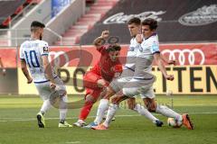 3. Liga - FC Ingolstadt 04 - 1. FC Magdeburg - Hawkins Jaren (20 FCI) Müller Tobias (5 Magdeburg) Gjasula Jurgen (10 Magdeburg)