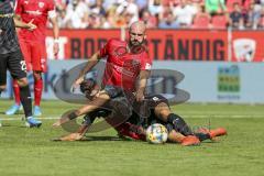 Im Bild: A. Papadopoulos (HSC) und Nico Antonitsch (#5 FC Ingolstadt)

Fussball - 3. Bundesliga - Ingolstadt - Saison 2019/2020 - FC Ingolstadt 04 - Hallescher FC - 15.09.2019 -  Foto: Ralf Lüger