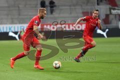 3. Liga - Fußball - FC Ingolstadt 04 - Hansa Rostock - Maximilian Beister (10, FCI) Peter Kurzweg (16, FCI)