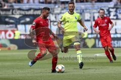 Im Bild: Robin Krauße (#23 FCI) undAlbutat Tim (#14 MSV Duisburg)

Fussball - 3. Bundesliga - Ingolstadt - Saison 2019/2020 - FC Ingolstadt 04 - MSV Duisburg - 27.07.2019 -  Foto: Ralf Lüger/rsp-sport.de