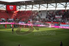 3. Fußball-Liga - Saison 2019/2020 - FC Ingolstadt 04 - KFC Uerdingen - Die Spieler bedanken sich bei den Fans -Foto: Meyer Jürgen