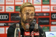 3. Liga - Fußball - FC Ingolstadt 04 - Würzburger Kickers - Pressekonferenz nach dem Spiel Cheftrainer Michael Schiele (Würzburg)