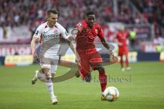 Im Bild: Frederic Ananou (#2 FC Ingolstadt)

Fussball - 3. Bundesliga - Ingolstadt - Saison 2019/2020 - FC Ingolstadt 04 - M1. FC Kaiserlautern - 01.02.2020 -  Foto: Ralf Lüger