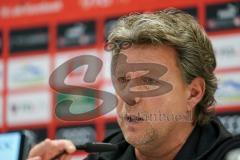 3. Liga - FC Ingolstadt 04 - Carl Zeiss Jena - Pressekonferenz nach dem Spiel Cheftrainer Jeff Saibene (FCI)