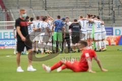 3. Liga - FC Ingolstadt 04 - 1. FC Magdeburg - hängende Köpfe Niederlage 0:2, Magdeburg feiert, Dennis Eckert Ayensa (7, FCI)
