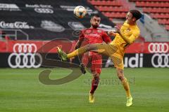 3. Liga - FC Ingolstadt 04 - SG Sonnenhof Großaspach - Robin Krauße (23, FCI) Jonas Meiser (17 SG)