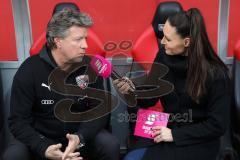 3. Liga - Fußball - FC Ingolstadt 04 - FSV Zwickau - Cheftrainer Jeff Saibene (FCI) im Interview mit Magenta