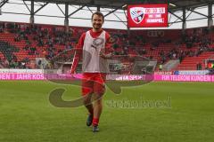 3. Fußball-Liga - Saison 2019/2020 - FC Ingolstadt 04 - Carl Zeiss Jena - Peter Kurzweg (#16,FCI)  nach dem warm machen - Foto: Meyer Jürgen