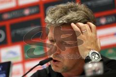 3. Liga - Fußball - FC Ingolstadt 04 - SpVgg Unterhaching - Pressekonferenz nach dem Spiel, Cheftrainer Jeff Saibene (FCI)