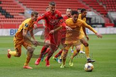 3. Liga - FC Ingolstadt 04 - SG Sonnenhof Großaspach - Ken Gipson (3 SG) Stefan Kutschke (30, FCI) Jonas Meiser (17 SG)