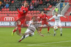 3. Liga - FC Ingolstadt 04 - FC Ingolstadt 04 - SV Meppen - Stefan Kutschke (#30,FCI)  schiesst den 1:0 Führungstreffer - jubel - Foto: Stefan Bösl