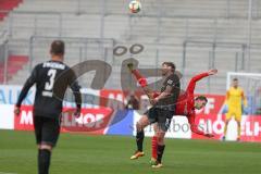 3. Fußball-Liga - Saison 2019/2020 - FC Ingolstadt 04 - FSV Zwickau - Marcel Gaus (#19,FCI)  - Ronny König (#15 Zwickau) - Foto: Meyer Jürgen