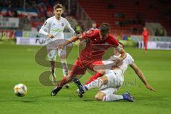 3. Liga - Fußball - FC Ingolstadt 04 - SpVgg Unterhaching - Stefan Kutschke (30, FCI) Zweikampf Greger Christoph (15, SpVgg)