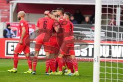 3. Liga - Fußball - FC Ingolstadt 04 - FSV Zwickau - Tor Jubel Dennis Eckert Ayensa (7, FCI) Stefan Kutschke (30, FCI) Fatih Kaya (9, FCI) Maximilian Thalhammer (6, FCI) Nico Antonitsch (5, FCI) Tobias Schröck (21, FCI)