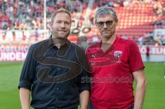 3. Liga - Fußball - FC Ingolstadt 04 - Hansa Rostock - Technischer Direktor Florian Zehe (FC) und Direktor Sport Michael Henke (FCI)