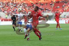 3. Liga - Fußball - FC Ingolstadt 04 - Hansa Rostock - Zweikampf Caniggia Ginola Elva (14, FCI) Nils Butzen (Rostock 16)