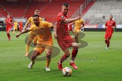 3. Liga - FC Ingolstadt 04 - SG Sonnenhof Großaspach - Korbinian Burger (4 SG) Maximilian Wolfram (8, FCI)