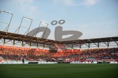 3. Liga - Fußball - FC Ingolstadt 04 - Hansa Rostock - Stadion 1:0 Abendsonne Ränge Kurve