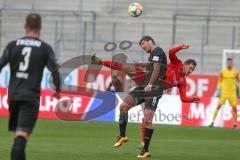 3. Fußball-Liga - Saison 2019/2020 - FC Ingolstadt 04 - FSV Zwickau - Marcel Gaus (#19,FCI)  - Ronny König (#15 Zwickau) - Foto: Meyer Jürgen