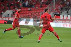 3. Liga - Fußball - FC Ingolstadt 04 - Würzburger Kickers - Tor Fatih Kaya (9, FCI), 1:0 Jubel, Robin Krauße (23, FCI)