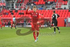 3. Fußball-Liga - Saison 2019/2020 - FC Ingolstadt 04 - FSV Zwickau - Dennis Eckert Ayensa (#7,FCI) reklamiert beim Schiedrichter - Foto: Meyer Jürgen