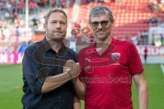 3. Liga - Fußball - FC Ingolstadt 04 - Hansa Rostock - Technischer Direktor Florian Zehe (FC) und Direktor Sport Michael Henke (FCI)