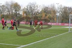 3. Fußball-Liga - Saison 2019/2020 - Testspiel - FC Ingolstadt 04 - VFR Aalen - Filip Bilbija (#35,FCI) trifft zum 1:0 Führungstreffer - jubel - Layer Mathias Torwart Aalen -  - Foto: Stefan Bösl