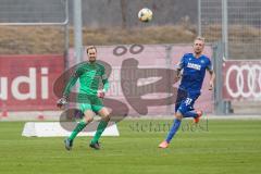 3. Liga - Testspiel - FC Ingolstadt 04 - Karlsruher SC - Torwart Marco Knaller (1, FCI) und Philipp Hofmann