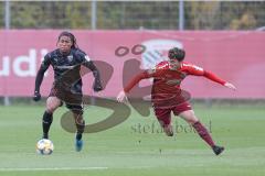 3. Fußball-Liga - Saison 2019/2020 - Testspiel - FC Ingolstadt 04 - VFR Aalen - Ganiggia Ginola Elva (#14,FCI)  - Gerlspeck Lukas rot VFR Aalen - Foto: Stefan Bösl