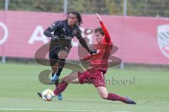 3. Fußball-Liga - Saison 2019/2020 - Testspiel - FC Ingolstadt 04 - VFR Aalen - Ganiggia Ginola Elva (#14,FCI)  - Gerlspeck Lukas rot VFR Aalen - Foto: Stefan Bösl