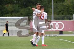 3. Liga - Testspiel - FC Ingolstadt 04 - TSV 1860 Rosenheim - Tor Jubel 1:0 durch Paul Polauke (33, FCI) mit Stefan Kutschke (30, FCI)